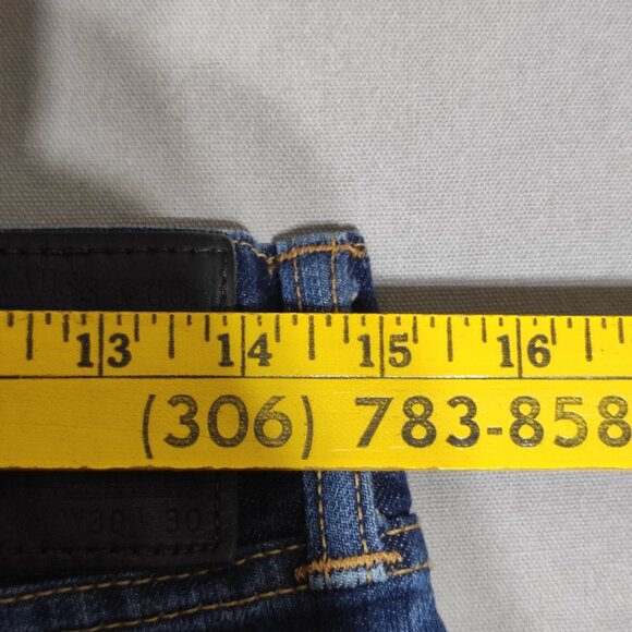 Levi's 504 jeans men's size W30 X L30 ink blue colour straight leg slim denim - Picture 12 of 14